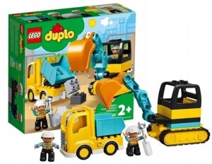 Конструктор Lego Duplo 10931 вантажівка та гусеничний екскаватор