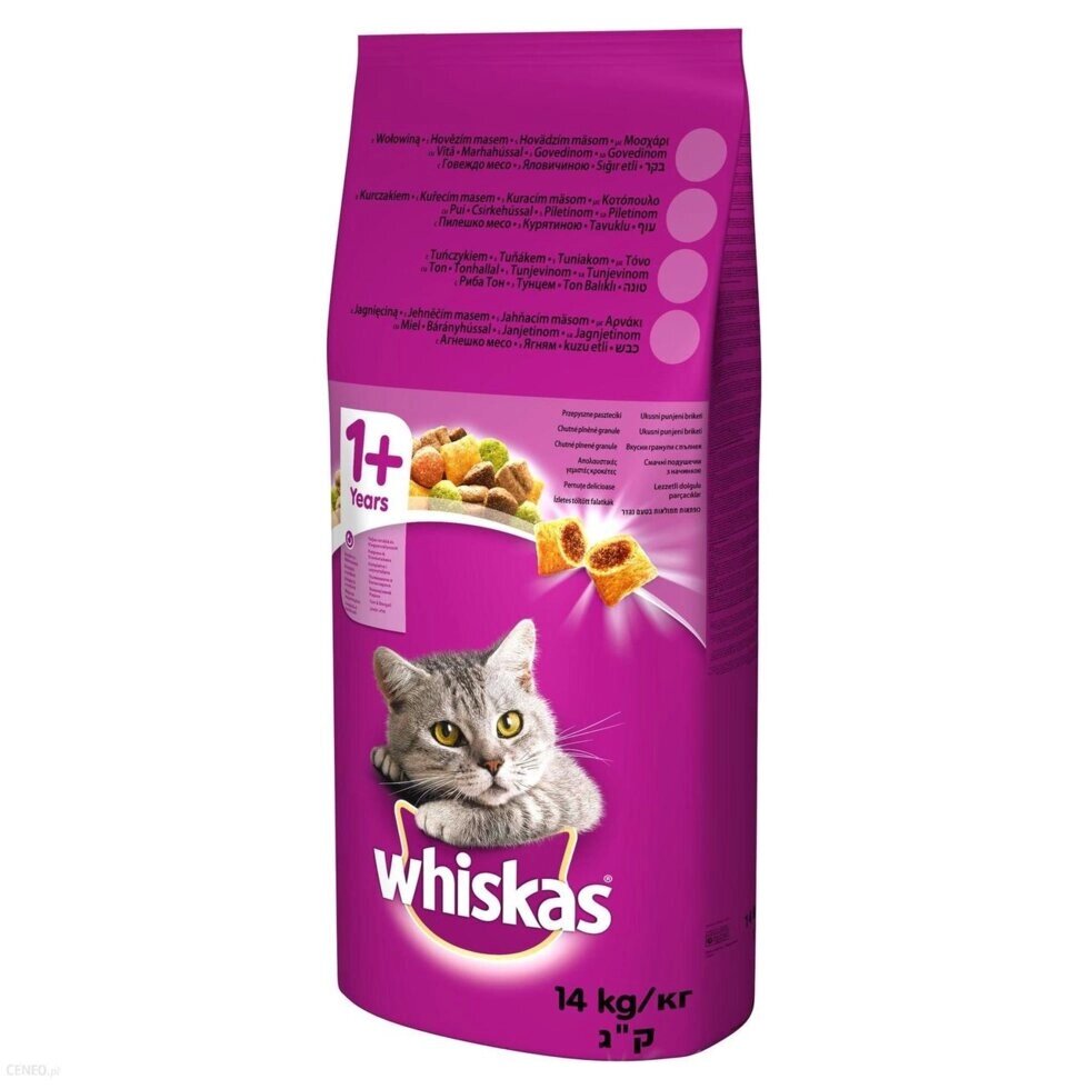 Корм для котів Whiskas С куркою 14 кг (5900951014352) від компанії Інтернет-магазин EconomPokupka - фото 1
