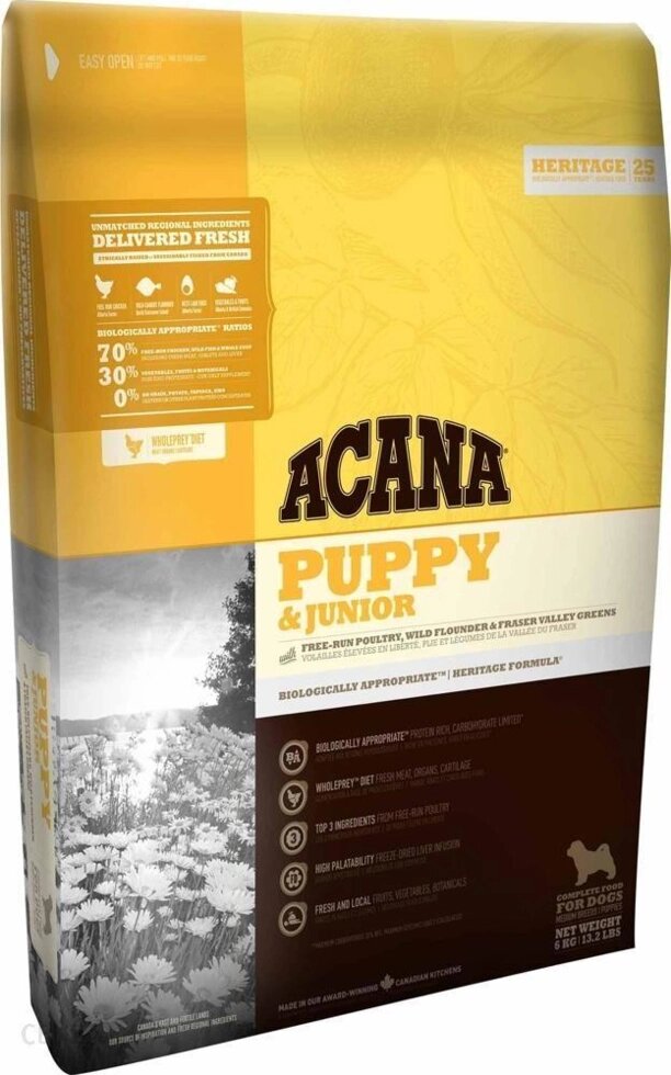 Корм для собак ACANA Puppy & Junior 11,4 кг від компанії Інтернет-магазин EconomPokupka - фото 1