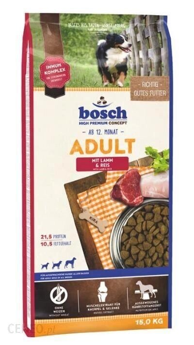 Корм для собак Bosch Adult Lamb & Rice 15 кг від компанії Інтернет-магазин EconomPokupka - фото 1