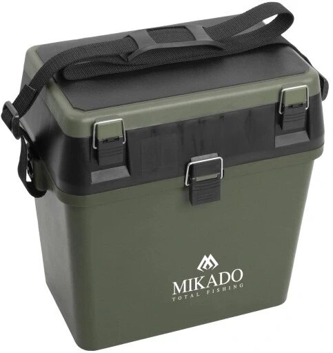 Коробка Mikado Abm 317 відтінки зеленого сидіння-кошик для рибалки 37x24x37.5cm подарунок для рибалки від компанії Інтернет-магазин EconomPokupka - фото 1