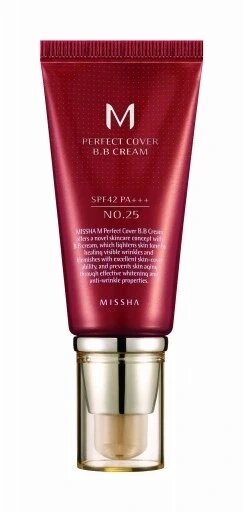 Крем Bb Missha Perfect Cover 25 Warm Beige Spf 41-50 мл No. 25 50мл від компанії Інтернет-магазин EconomPokupka - фото 1