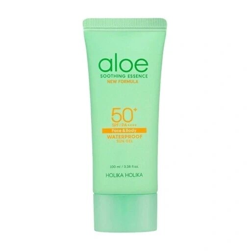 Крем для засмаги Holika Aloe 50 Spf 100 мл водостійкий сонцезахисний гель з фільтром Spf50 від компанії Інтернет-магазин EconomPokupka - фото 1