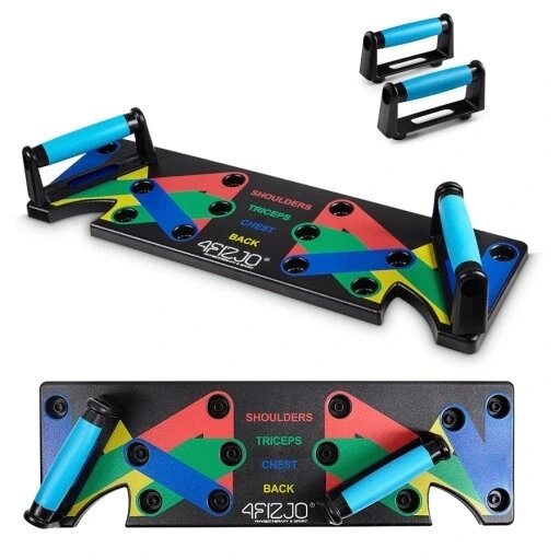 Кріплення для насосів 4fizjo 5907739312501 тренажер доска платформа Push Up Board багатофункціональна сила від компанії Інтернет-магазин EconomPokupka - фото 1