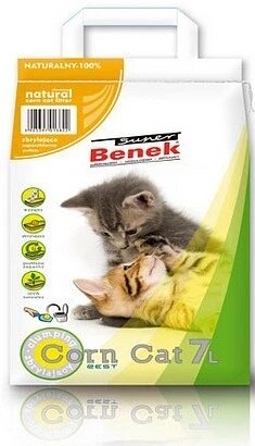 Кукурудзяний котячий наповнювач Super Benek Corn Cat 14 л від компанії Інтернет-магазин EconomPokupka - фото 1