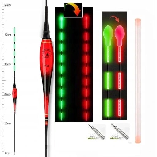 Кулька сірник річковий світиться рибальський гаджет 1 шт поплавок світиться 5 грам зміна кольору + камуфляж дві функції  від компанії Інтернет-магазин EconomPokupka - фото 1