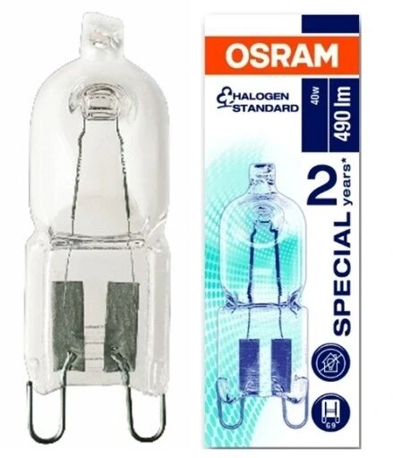 Лампа для духовки Osram G9 490 Lm 40 2700 галогенова 40w 230v від компанії Інтернет-магазин EconomPokupka - фото 1