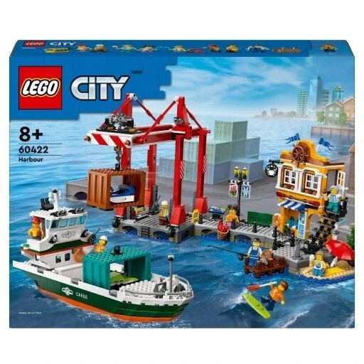 Lego City 60422 порт з вантажним кораблем біля моря від компанії Інтернет-магазин EconomPokupka - фото 1