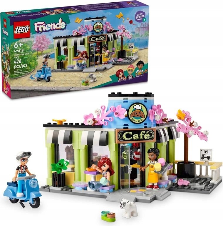 Lego Friends 42618 "кафе в містечку хартлейк" конструктор для дівчинки + сумка від компанії Інтернет-магазин EconomPokupka - фото 1