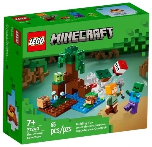 Lego Minecraft 21240 пригоди на болотах конструктор Lego Minecraft 21240 пригоди на болотах 65 деталей 7+ від компанії Інтернет-магазин EconomPokupka - фото 1