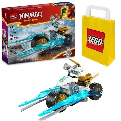 Lego Ninjago 71816 льодовий мотоцикл Zane'a конструктор набір для дітей + сумка від компанії Інтернет-магазин EconomPokupka - фото 1