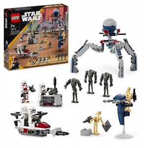 Lego Star Wars 75372 клоновий трупер і бойовий дроїд бойовий набір з солдатом армії клонів та дроїдом