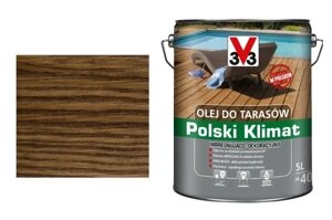 Лляна олія для терас V33 клімат 5 л імпрегнує палісандр