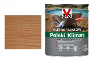 Лляна олія для терас V33 клімату 5 л імпрегнує дуб