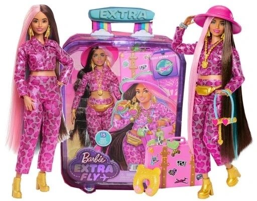 Лялька Barbie Extra Fly Safari Hpt48 святковий набір Doll Mattel від компанії Інтернет-магазин EconomPokupka - фото 1