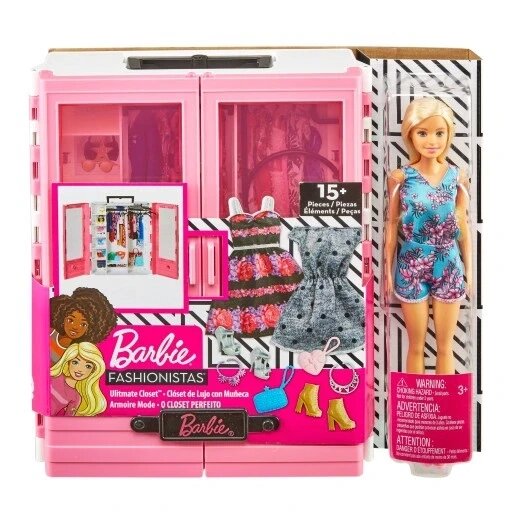 Лялька Barbie Fashionistas з гардеробом від компанії Інтернет-магазин EconomPokupka - фото 1