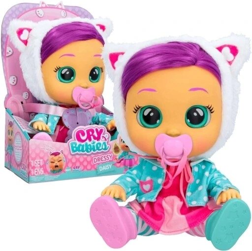 Лялька Cry Babies Imc Toys 30 см Daisy Doll Dressy Crying Baby Hair від компанії Інтернет-магазин EconomPokupka - фото 1