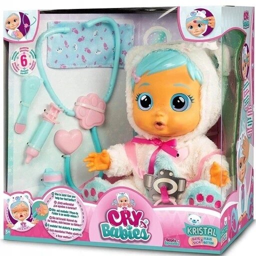 Лялька Cry Babies Tm Toys 30 см Krystal Crying Sick Doll 98206 від компанії Інтернет-магазин EconomPokupka - фото 1