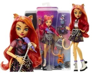 Лялька Mattel Monster High Toralei Stripe 29 см Doll + аксесуари Hhk57