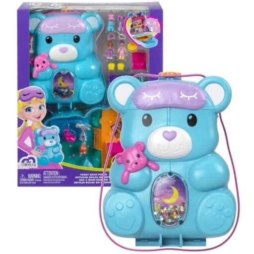 Лялька Polly Pocket 31 см компактна сумка Mattel Bear 4+ аксесуари Gkj63 Hgc39 від компанії Інтернет-магазин EconomPokupka - фото 1