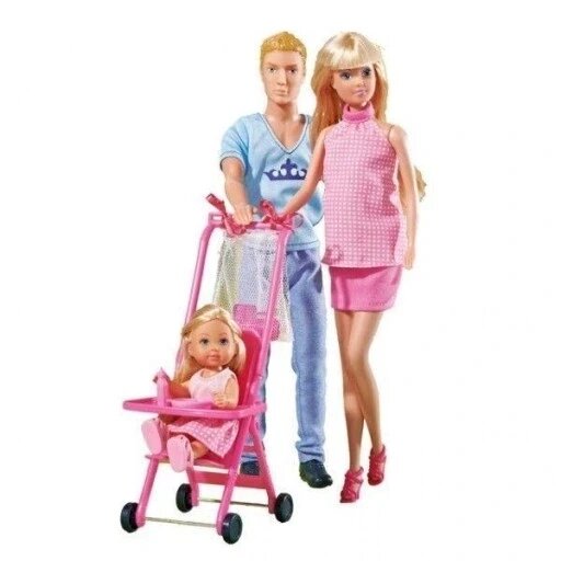 Лялька Steffi Happy Family Set 5733200 штеффі з сім'єю Simba від компанії Інтернет-магазин EconomPokupka - фото 1