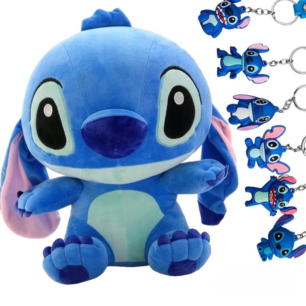 М'яка іграшка Stitch з мультфільму "ліло і стіч" велика 25 см від компанії Інтернет-магазин EconomPokupka - фото 1