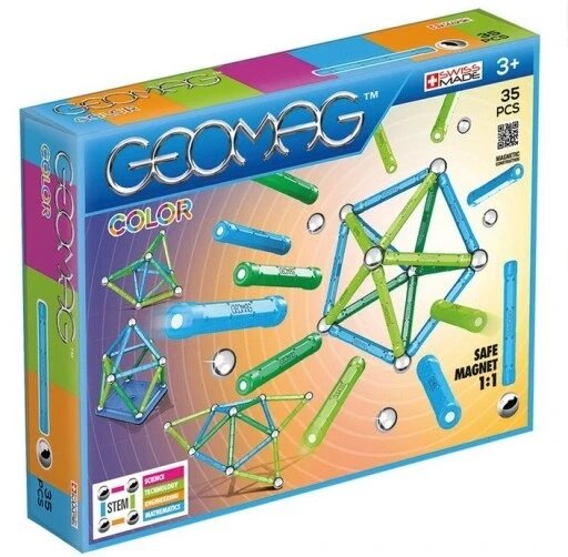 Магнітний конструктор Geomag Color 35 дет. від компанії Інтернет-магазин EconomPokupka - фото 1