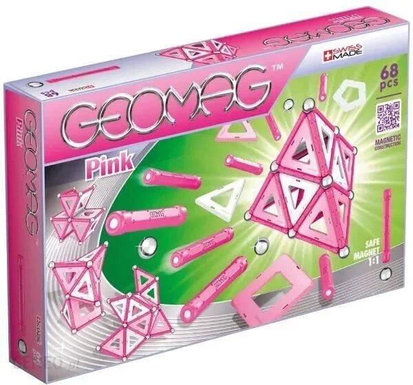 Магнітний конструктор Geomag Panels Pink (PF. 524.342.00) від компанії Інтернет-магазин EconomPokupka - фото 1