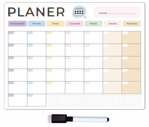 Магнітний планер 30x40 + маркер на холодильник місячний календар від компанії Інтернет-магазин EconomPokupka - фото 1