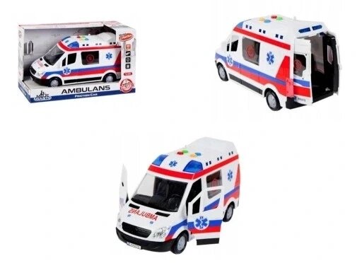 Машинка Mega Creative Ambulans 432683 від компанії Інтернет-магазин EconomPokupka - фото 1