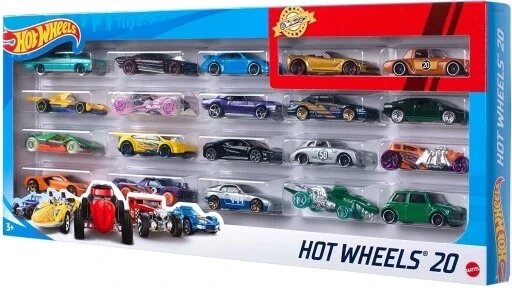 Машинки Mattel Hot Wheels H7045 набір 20шт від компанії Інтернет-магазин EconomPokupka - фото 1