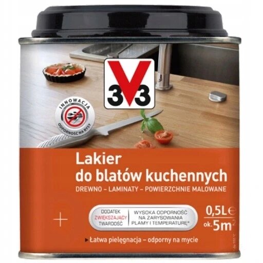 Масло для кухонних столів V33 безбарвне 0,5 л V33 лак для кухонних столів сатин 0,5л V33 3153894996168 від компанії Інтернет-магазин EconomPokupka - фото 1