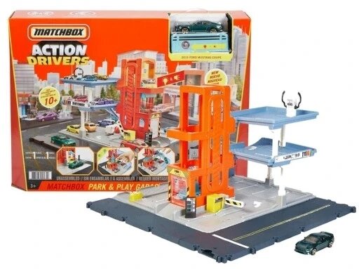 Matchbox Action Drivers Real Adventures Garage Set Hbl60 ігровий набір гараж + машинка від компанії Інтернет-магазин EconomPokupka - фото 1