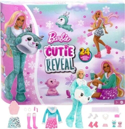 Mattel Barbie Cutie Reveal Advent Calendar адвент-календар ляльки барбі від компанії Інтернет-магазин EconomPokupka - фото 1