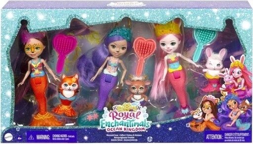 Mattel Enchantimals Royal Mermaid ляльки 3 шт Doll 3 від компанії Інтернет-магазин EconomPokupka - фото 1