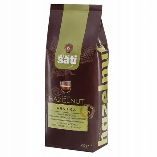 Мелена кава Cafe Sati 250 г Hazelnut Arabika горіхова від компанії Інтернет-магазин EconomPokupka - фото 1