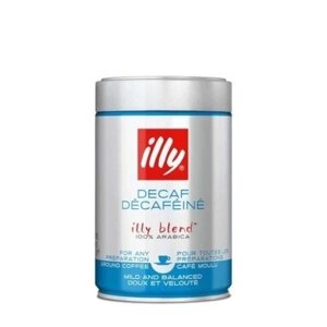 Мелена кава без кафеїну Illy 250 G Decaf Espresso 250g