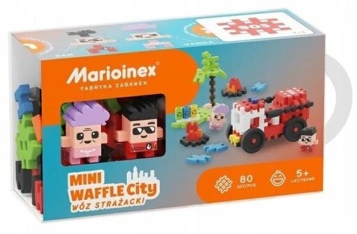 Mini Waffle City Marioinex Race кубики 80 шт пожежна машина Bricks шт. від компанії Інтернет-магазин EconomPokupka - фото 1