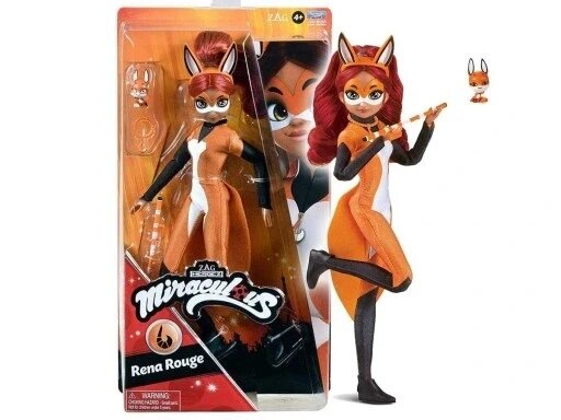 Miraculous: божевільна червона бука лялька руда кітка Miraculous Rena Rouge від компанії Інтернет-магазин EconomPokupka - фото 1