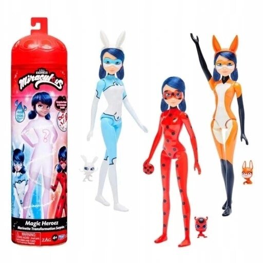 Miraculous лялька: сонечко і кіт нуар Playmates Toys едріен кот наряд 25 см Marinette Reveal від компанії Інтернет-магазин EconomPokupka - фото 1