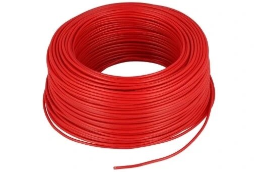 Монтажний кабель LgY 2.5мм червоний 100м від компанії Інтернет-магазин EconomPokupka - фото 1