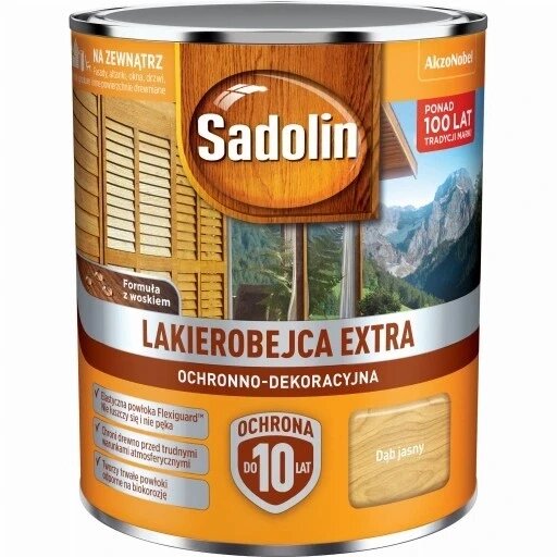 Морилка для лаку Sadolin на основі розчинника 5 л безбарвна ємність Sadolin Stain Extra Light Oak. 5 л Sadolin 5252294 від компанії Інтернет-магазин EconomPokupka - фото 1