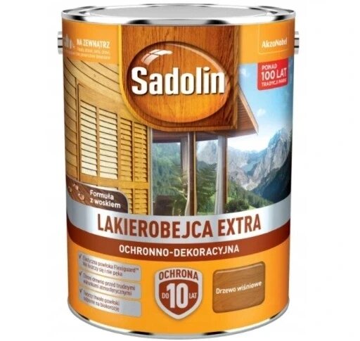 Морилка Sadolin розчинна 5 л черешневе дерево Sadolin морилка Extra черешневе дерево 5l Sad-ext-drzewo5l від компанії Інтернет-магазин EconomPokupka - фото 1