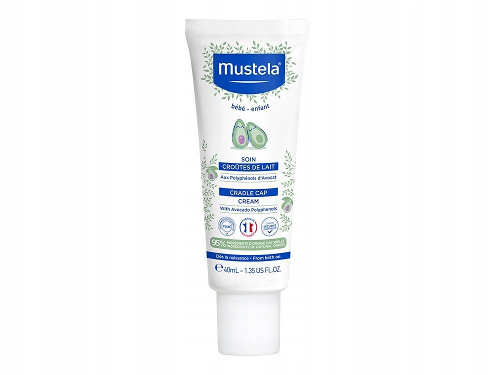 Mustela Bebe крем для дітей з лускою (чередою) на голові натуральний заспокійливий 40 мл від компанії Інтернет-магазин EconomPokupka - фото 1