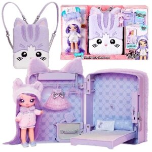 Na! Na! Na! Surprise Mga Lavender Kitty + рюкзак Bedroom ляльковий будинок спальня лаванда кіті