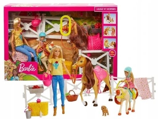 Набір барбі вершниці на конях Barbie Stud Farm Fxh15 від компанії Інтернет-магазин EconomPokupka - фото 1