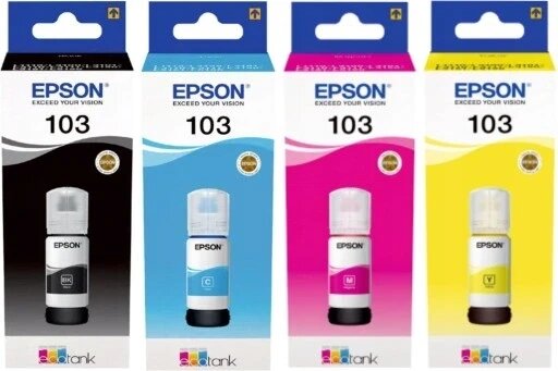 Набір чорнил EPSON 103 L3150/L31111/L3110 65 мл від компанії Інтернет-магазин EconomPokupka - фото 1