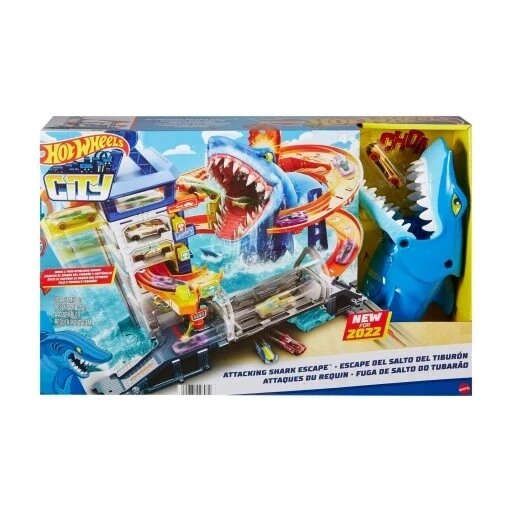 Набір Hot Wheels City Harbor Shark Attack Hdp06 Port від компанії Інтернет-магазин EconomPokupka - фото 1