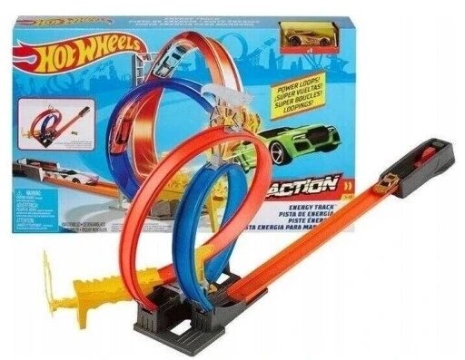 Набір Hot Wheels Double Loop Gnd92 Challenge Track Kit Energy від компанії Інтернет-магазин EconomPokupka - фото 1