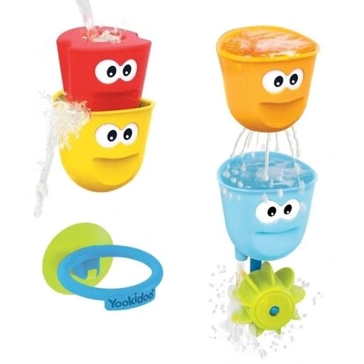 Набір іграшок для купання чашечки Yookidoo 40161/40261 від компанії Інтернет-магазин EconomPokupka - фото 1
